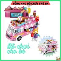 ราคา ของเล่นสําหรับเด็กผู้หญิง-ของเล่นประกอบรถตุ๊กตาบาร์บี้-ของเล่นเลโก้ (27650053390)