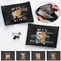 ราคา หลายหน้าที่ ใสลายตัวอักษร กระเป๋าเครื่องสำอางค์ตาข่าย กระเป๋าเครื่องสำอางค์ผู้หญิง กระเป๋าเครื่องสำอางค์พกพา กระเป๋าถือ (29307219518)