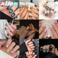 ราคา ZLION 24PCS เล็บปลอม, Glitter Cat Eye กดบนเล็บ,Reusable Full Cover สั้นเล็บปลอม DIY เล็บ Art (52355594036)