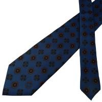 ราคา เนคไท Dunhill Silk Navy Geometric Italy เนคไทแบรนด์เนม ของแท้ (40961552578)