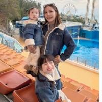 ราคา เสื้อยีนส์เด็กบุขนกันหนาว Unisex รุ่น KC43 FLEECE JEAN FOR KID COATMEE (52704152284)