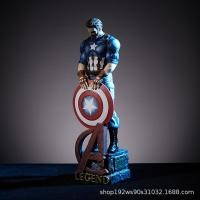 ราคา Iron Man Model Captain America Decoration Avengers Hand Office Marvel Characters Anime Peripheral Gifts for Boys (25726130905)