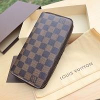 ราคา ส่งฟรี กระเป๋าตังค์ใบยาว Louis Vuitton Zippy Wallet Damier Azur USED Authentic แท้การันตรี (27651576826)