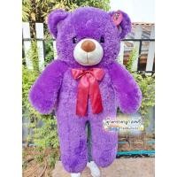ราคา ตุ๊กตาหมีขนนุ่ม สีม่วงตัวใหญ่1เมตร นิ่มมาก น่ารักมาก ถ่ายจากสินค้าจริงจ้า ด้านในเป็นใยสังเคราะห์จ้า (6097551089)