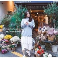 ราคา Basics by Sita Agnes dress สีเทา (1742152766)
