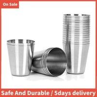 ราคา 15 ชิ้นสแตนเลสช็อตแว่นตาดื่มเรือ,30Ml(1Oz) Camping Travel ถ้วยชากาแฟ,สําหรับวิสกี้ Tequila เหล้า (57005561489)