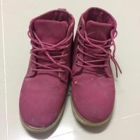 ราคา รองเท้าผ้าใบหุ้มข้อ สีชมพู มือสอง (219257390)