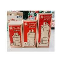 ราคา ปิ่นโต (ตราจรวด) เเข็งเเรง ทนทานปิ่นโต สเตนเลส ตราจรวด ผลิตจากสเตนเลสคุณภาพดี มาตรฐานประเทศไทย ขนาด 3-5 ชั้น 12-16ซม. (22152679577)