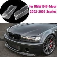 ราคา Car Front Headlight Lens Cover For BMW E46 3 2002-2005 318i 320i 323i 325i 330I Auto Lampshade tran (45555706336)