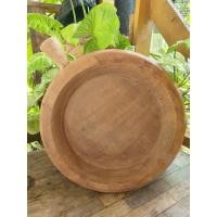 ราคา Wooden tray กวั๊ะข้าว ถาดไม้สักกลม ถาดไม้โบราณ ของหายาก ของสะสม ขนาด กว้าง 30 ยาว 36 สูง 5 เซนติเมตร สีธรรมชาติ (43813820330)