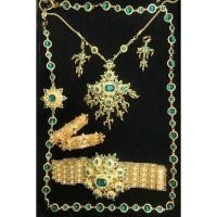 ราคา ชุดเซ็ท เครื่องประดับ ชุดไทย เซ็ทใหญ่ มรกต บุพเพ พร้อมส่ง (15590520699)