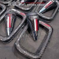 ราคา ครอบเกียร์ออโต้ คาร์บอนแท้ REVO : ROCCO + หัวเกียร์ออโต้ TRD( 1 set = 2 ชิ้น ) (3302281822)