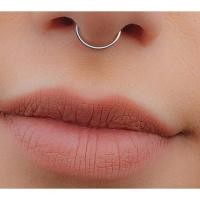 ราคา จิวจมูก ห่วงจมูกสีเงิน ไม่ต้องเจาะ พร้อมส่ง (41054500855)
