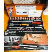 ราคา KOCHE บล็อกชุด 3/8 นิ้ว ชุดบล็อก 3หุน ขนาด 6-22MM ชุดบล็อกกลาง 24ชิ้น 6เหลี่ยม เหล็กเกรดChrome-Vanadiumแท้ (24195035722)
