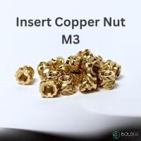 ราคา Insert Copper Nut M3 น็อตฝังทองเหลือง แข็งแรงทนทาน ใช้งานฝังเกลียวในวัสดุพลาสติกหรือชิ้นส่วน Voron (27862511628)