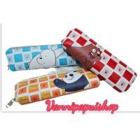 ราคา กระเป๋าใส่ดินสอลายการ์ตูน สามหมี วีแบร์แบร์ we bare bear (16667273209)