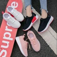 ราคา รองเท้าผ้าใบผู้หญิงแฟชั่น​ ไซส์ 37-38​ สีชมพู​ (4513116733)