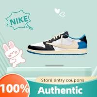 ราคา (ส่งฟรี) Nike Travis Scott x Fragment x Air Jordan 1 Low OG SP รองเท้าผ้าใบ รองเท้า nike DM7866-140 (25900542245)