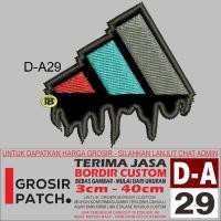 ราคา ADIDAS COLORFUL REVIEW/TESTIMONI D-A29 LOGO EMBROIDERY PATCH - WHOLESALE PATCH (52456128043)