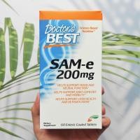 ราคา (Doctor's Best®) SAM-e 200 mg 60 Enteric Coated Tablets เอส อะดีโนซิล เมไทโอนีน (4094014054)