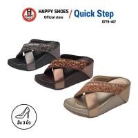 ราคา [ควิกสเต็บแท้100%ไซส์ 36-40ส้น 3 นิ้ว] Quick Step รุ่น 8779-407 รองเท้าทรงฟริบฟรอบ รองเท้าพื้นนุ่มเพื่อสุขภาพเท้า (28933117814)