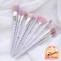 ราคา SET 10 ชิ้น แปรงแต่งหน้ายูนิคอร์น (1188079369)
