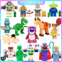 ราคา Fyg การ์ตูน Creative Toy Story 4 เด็กประกอบบล็อกตัวต่อ Woody Buzz Lightyear รูปตุ๊กตาของเล่น (26360894699)