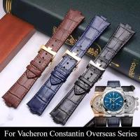 ราคา นาฬิกาหนังแท้อุปกรณ์เสริม 8x25 มม.สําหรับ Vacheron Constantin Overseas Series 4500V 5500V 7900V อินเทอร์เฟซนูนสายนาฬิกา (43528610675)