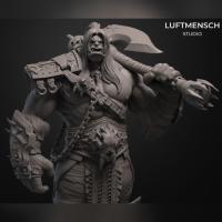 ราคา ชุดโมเดลพิมพ์แม่พิมพ์เรซินสีขาว Grommth the Hellfire Roar จาก World of Warcraft ขายร้อน IJCU (41804252412)