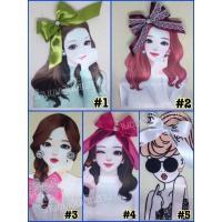 ราคา ผู้หญิงแต่งโบว์ ติดกระเป๋าสาน งานDiy (5753757410)
