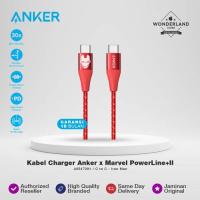 ราคา Anker PowerLine+ II USB-C to C 60W ชาร์จเร็วสุด 3ft/6ft Marvel Series (41905710261)