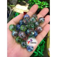 ราคา ลูกแก้วลายนูนคละสี ตกแต่งสวนถาด ขวดแก้ว ตู้ปลา 10ลูก (7685268097)