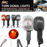 ราคา Motorcycle Turn Signals Indicator Light Fit for Aprilia SR 50 Ducati 748 916 996 998 Monster Supers (55754370679)