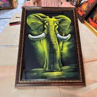 ราคา กรอบรูปภาพมงคล ภาพวาด ภาพช้าง งานวาด ตกแต่งบ้าน ร้านค้า เสริมฮวงจุ้ย ภาพมงคลเรียกทรัพย์ (23551883092)