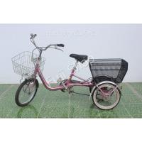 ราคา จักรยานสามล้อญี่ปุ่น - ล้อ 18 / 16 นิ้ว - ไม่มีเกียร์ - อลูมิเนียม - Bridgestone - สีชมพู [จักรยานมือสอง] (16687225320)