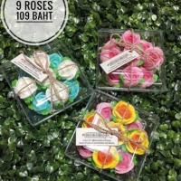 ราคา Vintage (S) ขนมอาลัวกุหลาบ อบควันเทียนหอมดอกไม้ ขนาดเล็ก 9 ดอก (409123221)