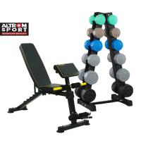 ราคา Altrom Sport AM-021DZK + Set 72 kg แบบสี ม้านั่งออกกำลังกาย รวมชุดดัมเบลพร้อมชั้นวาง 72 kg แบบสี (24941091871)