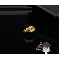 ราคา แหวนใบมะกอกทอง แหวนใบมะกอกเพชร แหวนฟรีไซส์ปรับได้ นำโชค เสริมดวงความรัก ฝังเพชรCZ R465 (27191631671)