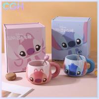 ราคา CGH แก้วเซรามิก Stitch ขนาด 500 มล. ของขวัญน่ารัก การ์ตูน Stitch น่ารัก พร้อมช้อน แก้วกาแฟ กล่องของขวัญ แก้วเซรามิก แก้วเซรามิกกาแฟ (29635769490)
