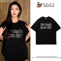 ราคา เสื้อยืดแขนสั้นพิมพ์ลายตัวอักษรถนนยุโรปและอเมริกา เสื้อคู่รักขนาดใหญ่สำหรับผู้ชายและผู้หญิง (24623333954)