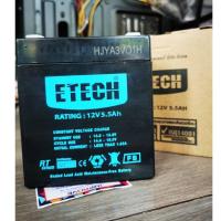ราคา พร้อมส่ง-Battery UPS 5.5Ah 12V แบตเครื่องสำรองไฟ ETECH - SIZE 12V. 5.5 Ah / 7 x 9 x10 cm (25012163247)