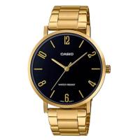 ราคา Casio Standard นาฬิกาข้อมือผู้ชาย สายสแตนเลส รุ่น MTP-VT01G,MTP-VT01G-1B2 - สีทอง (5963260106)