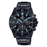 ราคา Casio Edifice นาฬิกาข้อมือผู้ชาย สายสเตนเลสสตีล รุ่น EFV-570,EFV-570DC,EFV-570DC-1A - สีดำ (2017598106)