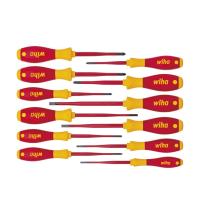 ราคา WIHA ไขควง VDE Screwdriver set SoftFinish® electric slimFix 12 ตัว/ชุด Series 3201 No.41003 (29202381466)