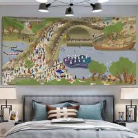 ราคา ♞SupremeSupreme Last Supper Tapestry พรมอินเทรนด์แขวนภาพวาดริมแม่น้ำในช่วงเทศกาล Qingming Tapestry (25838489926)