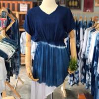 ราคา มัดย้อมโบฮีเมียน+เดรสคอวีจั้มอก (319640348)
