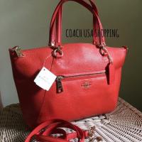 ราคา COACH F34340 PRAIRIE SATCHEL IN PEBBLE LEATHER (888073419)