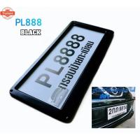 ราคา กรอป้ายทะเียนแสตนเลสสีดำ ไม่เป็นสนิม กรอป้ายงานสีดำ จำนวน2ชิ้นหน้า ท้ายรถ (47200189283)