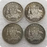 ราคา งานฝีมือโบราณออสเตรเลีย1915, 1915-ชม., 1921, 193ออสเตรเลียเงินดอลลาร์เหรียญที่ระลึก12-30 */* -2+ (44603939443)