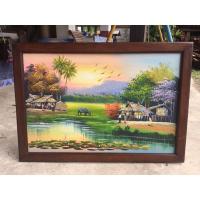 ราคา ภาพวาดวิถีชีวิตชนบท พร้อมกรอบไม้ ขนาด 60x85 cm. (8607947442)